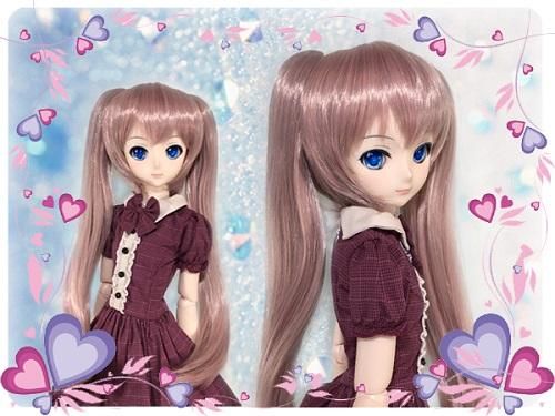 ドールウィッグ ロングツインテール アンティークピンク 9 9 5インチ ドルフィードリーム Dd スーパードルフィー Sdサイズ ドールズコレクション
