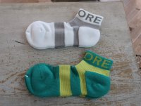 G/FORE       short   socks    /whitegray     greenyellow