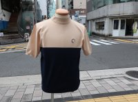 <img class='new_mark_img1' src='https://img.shop-pro.jp/img/new/icons14.gif' style='border:none;display:inline;margin:0px;padding:0px;width:auto;' />perfect  tan    bicolor    knit-mockneck   shirts  /    beigenavy