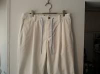 <img class='new_mark_img1' src='https://img.shop-pro.jp/img/new/icons14.gif' style='border:none;display:inline;margin:0px;padding:0px;width:auto;' />PALM SNAKE      one-tuck stretch corduroy  easy trousers/  white  
