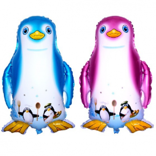 ペンギン メタリックバルーン 2色 (横49cm×縦70cm)