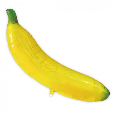 大きなバナナ メタリックバルーン (横22cm×縦113cm)