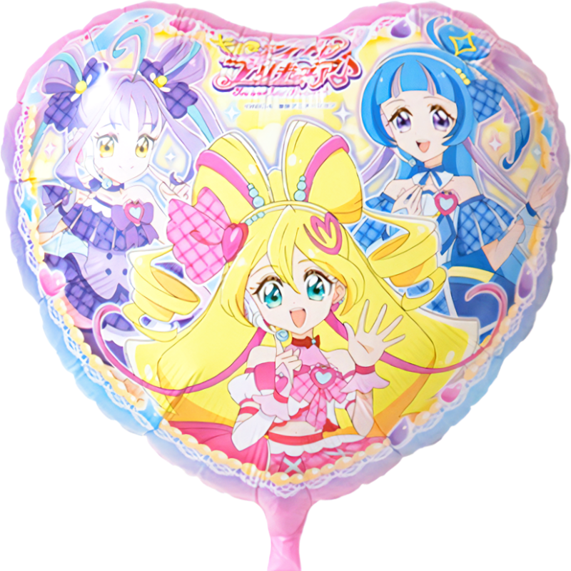 おもり付き キミとアイドルプリキュア ハート フィルムバルーン