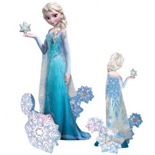 アナと雪の女王 エルサ 等身大メタリックバルーン (横89cm×縦144cm)