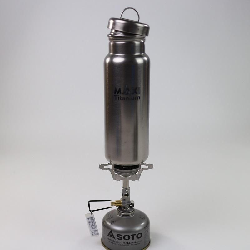 Maxi Titanium Water bottle - 宗像山道具店 by GRIPS Maxi Titanium Water bottle - 宗像山道具店 by GRIPS