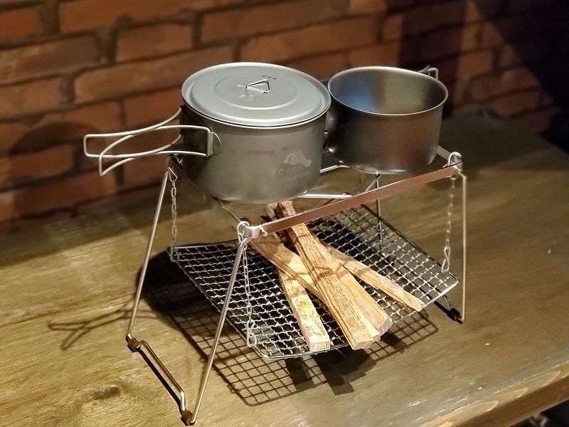 FINEFIELDアウトドア4人用クッキングセットホーロー製 SUMMIT FOCUS MINI BBQ GRILL SET