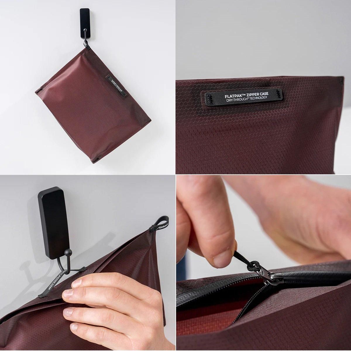 MTD FlatPak Zipper Toiletry Case - 宗像山道具店 by GRIPS
