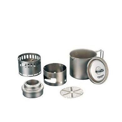Ti Mug Pot 500 Stove Set - 宗像山道具店 by GRIPS Ti Mug Pot 500 Stove Set - 宗像山道具店 by GRIPS