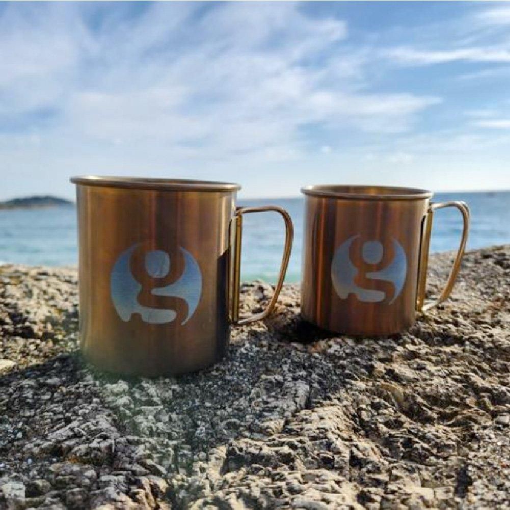 TITAN SINGLE MUG Gold - 宗像山道具店 by GRIPS TITAN SINGLE MUG Gold - 宗像山道具店 by GRIPS