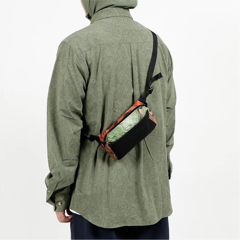 PRINTED ECOPAK FEATHER WEIGHT FANNY PACK - 宗像山道具店 by GRIPS