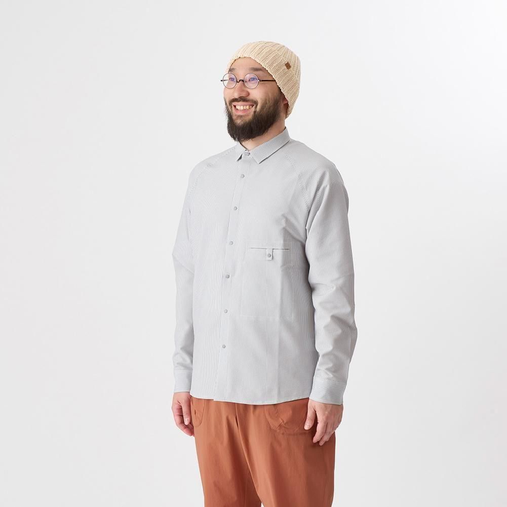 シアサッカーのショートカラーシャツ - 宗像山道具店 by GRIPS