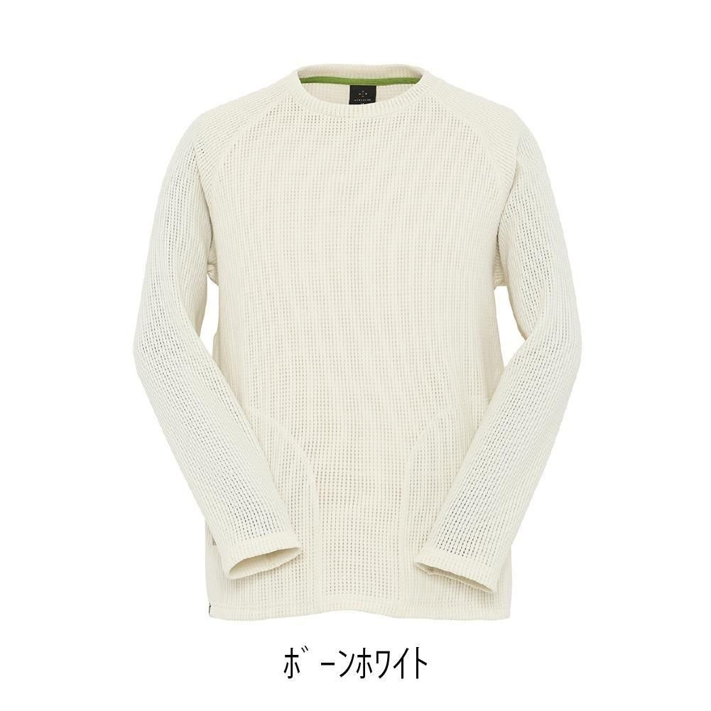 FCS T3PIN ESSENTIAL ホワイト/クールグレー新品 Ventilation Knit LS Tee - 宗像山道具店 by GRIPS