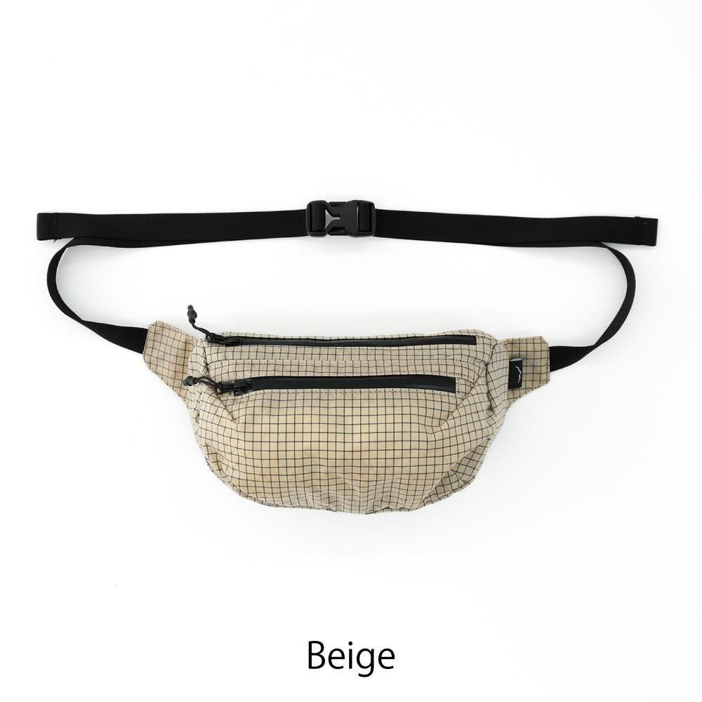【CAYL】FANNY PACK B-GRID Grey ケイルファニーパック Fanny Pack in B-Grid Grey ~ Windthrow