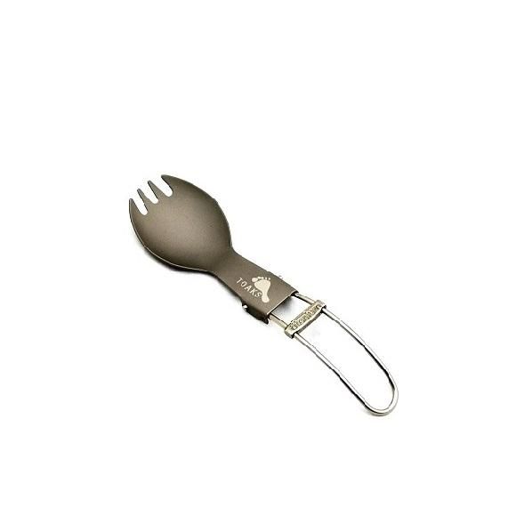 男の子向けプレゼント集結 TOAKS Titanium GRIPS by 宗像山道具店 - Spork Folding スプーン、フォーク