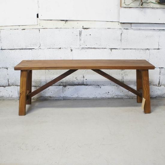 wtw チーク　ダイニングベンチ nature】チークダイニングベンチ - アンティーク家具＆ナチュラル家具