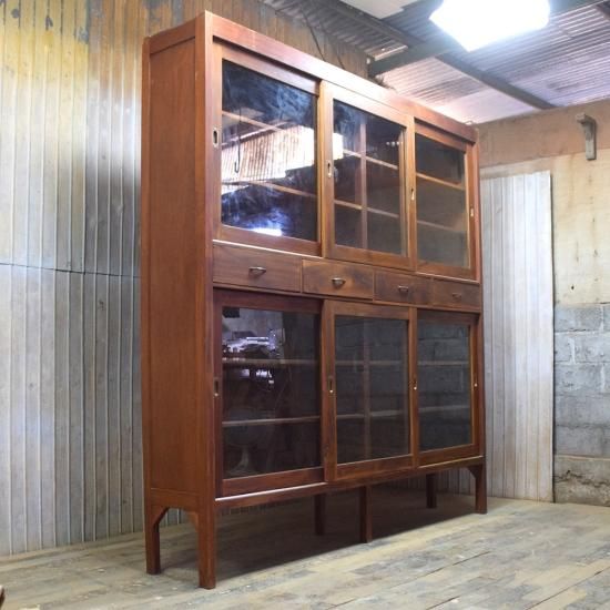 アンティークチーク カップボード - アンティーク家具