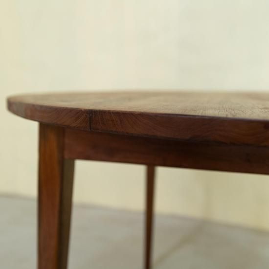 naturu】チークラウンドダイニングテーブル 110cm - アンティーク家具