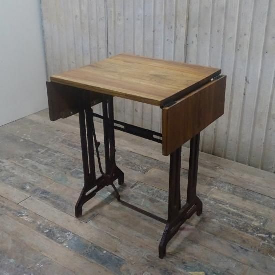 アイアンミシン脚 バタフライテーブル - アンティーク家具