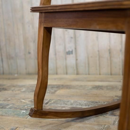 チーク ハイバックロッキングチェア - アンティーク家具＆ナチュラル