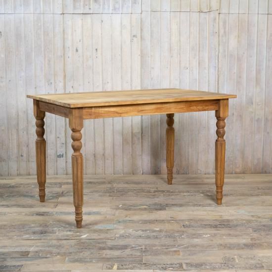 英国製　チーク材　アンティーク　ダイニングテーブル アンティークチーク | 英国風ダイニングテーブル120cm - アンティーク