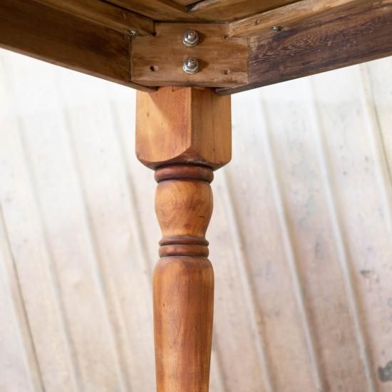 アンティークチーク 英国風ダイニングテーブル | 160cm - アンティーク