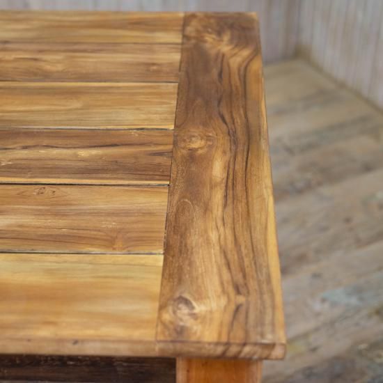 アンティークチーク 英国風ダイニングテーブル | 160cm - アンティーク