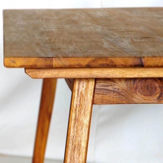 nature】 チーク6人掛けダイニングテーブル - アンティーク家具