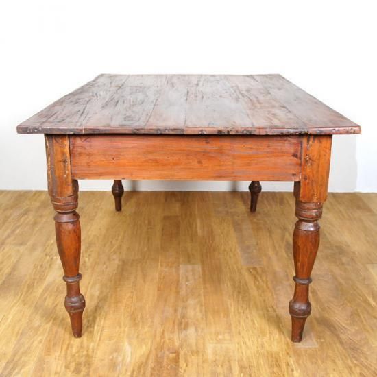 英国製　チーク材　アンティーク　ダイニングテーブル アンティークチーク | 英国風ダイニングテーブル120cm - アンティーク