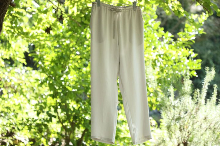 Yoli　Silk pants（Lt.gray）