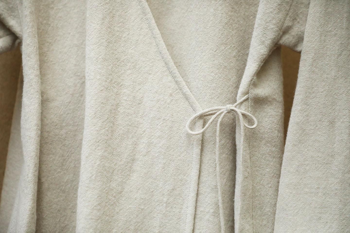 Yoli　wool linen wrap jacket Yoli wool wrap jacket - マーマーなブックス アンド ソックス