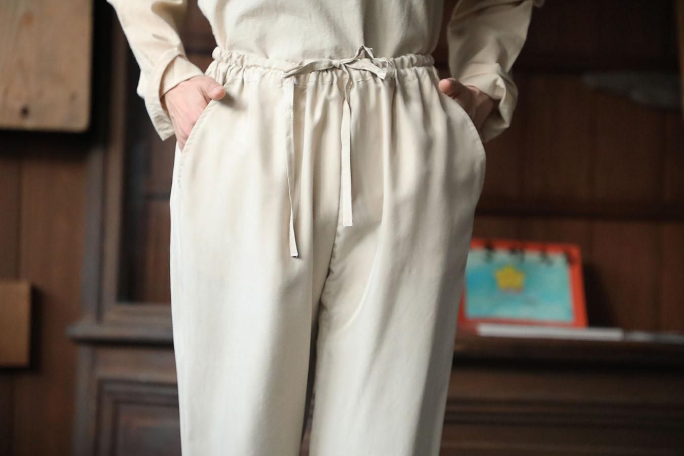 Yoli silk pants | シルクパンツ - マーマーなブックス アンド ソックス