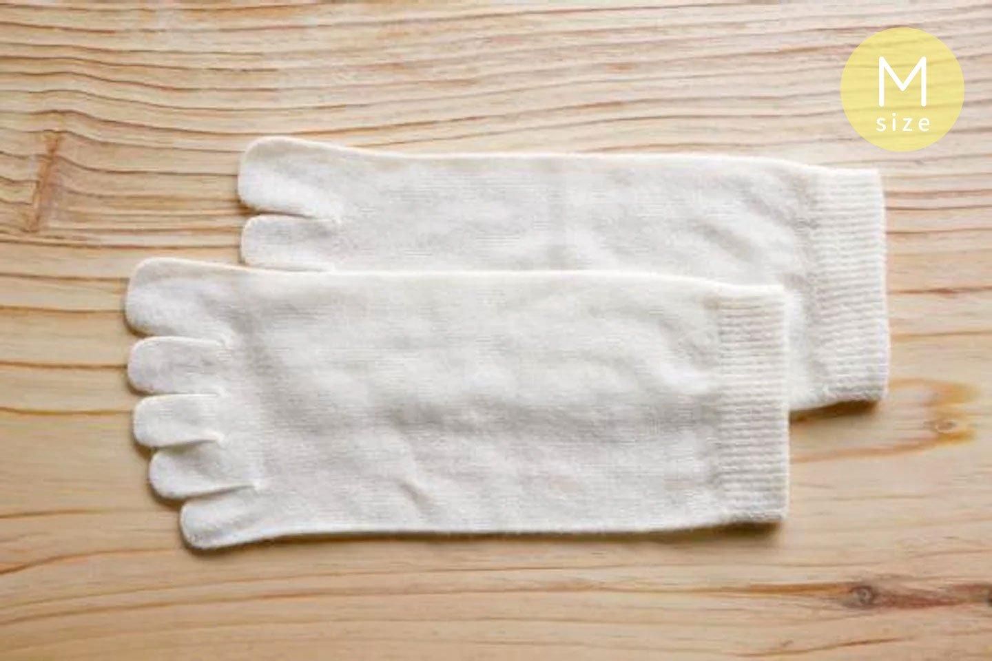 うさぎの上質綿重ねばきウール100% 五本指など ウールの5本指ソックス あたたかいウール100％の5本指ソックス 正活絹