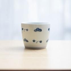 貞山窯　蕎麦猪口　三階松