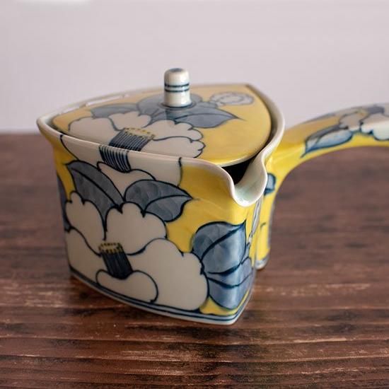 徳三郎作 花文様 椿 唐草紋様 和食器 和陶器 有田焼 古伊万 5枚