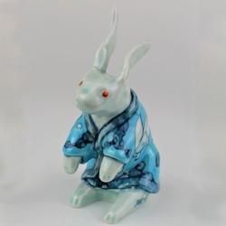 go-shi＞ 陶祥窯 十二神像 兎 うさぎの置物 go-shi様専用＞