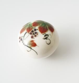 京焼 笹手鉢 菓子鉢 浅見与し三造 供箱付 B 972 ア（食器 しのぎ