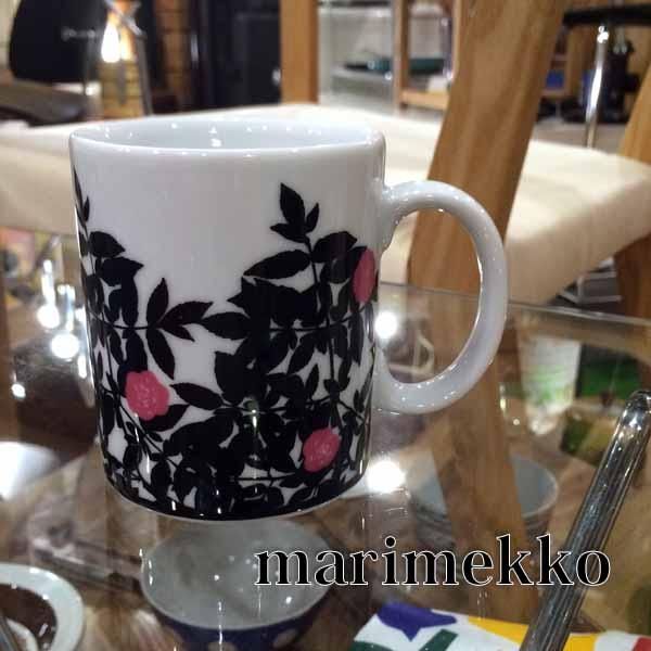 Marimekko マリメッコ Ruusupuu ルースプー 廃盤 レア マグカップ Mug バラ柄