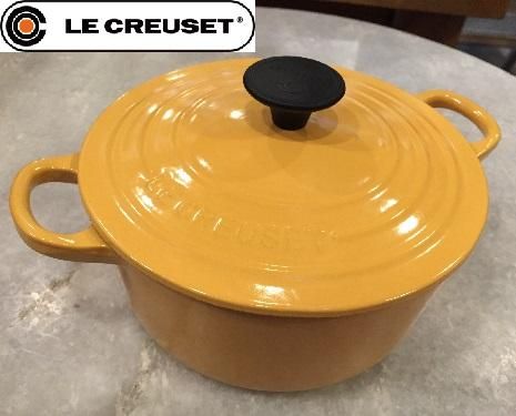 Le Creuset ル・クルーゼ/ココット・ロンド ホーロー鍋 サフラン 