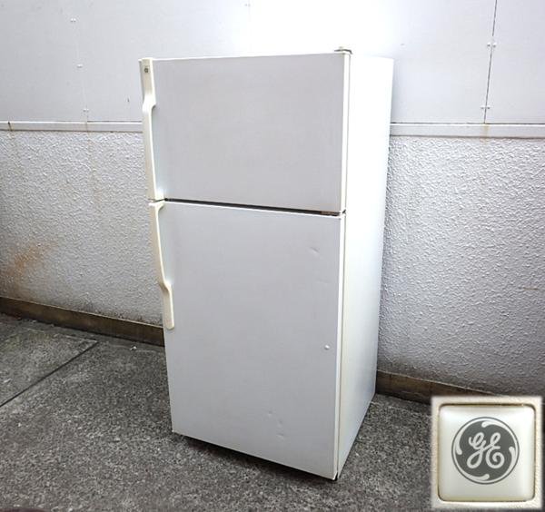 ◇GE 冷蔵庫 イエロー レトロデザイン 大型 432L【TBJ16JA】冷蔵/冷凍 