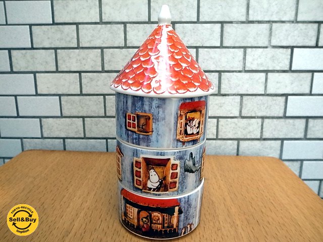 ムーミンハウス キャンディポット 陶器