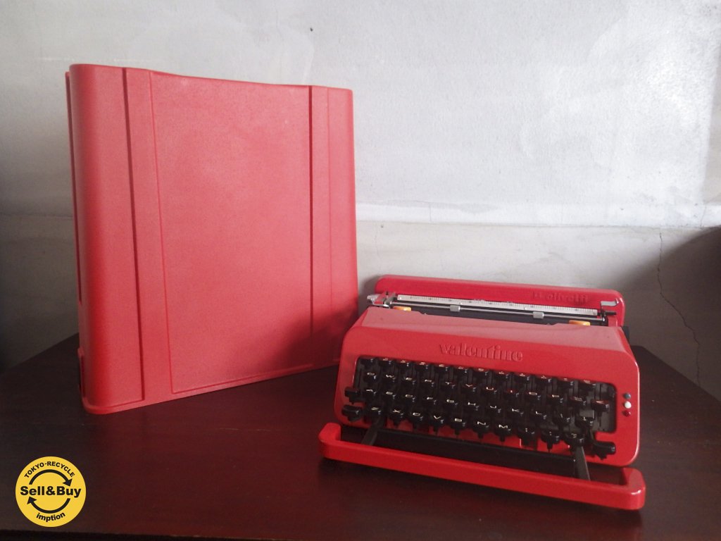 イタリア olivetti オリベッティ社 赤いバケツ タイプライター