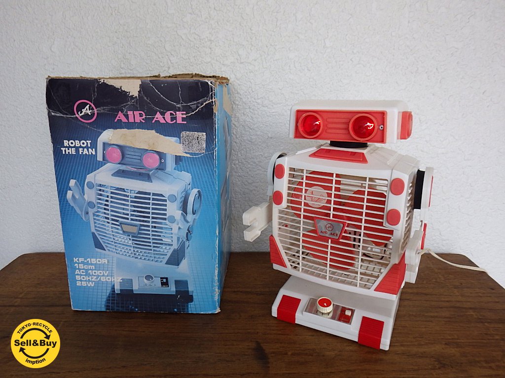 80年代 ロボット扇風機 / ROBOT THE FAN ピンク 箱付 お好きなポーズで ...