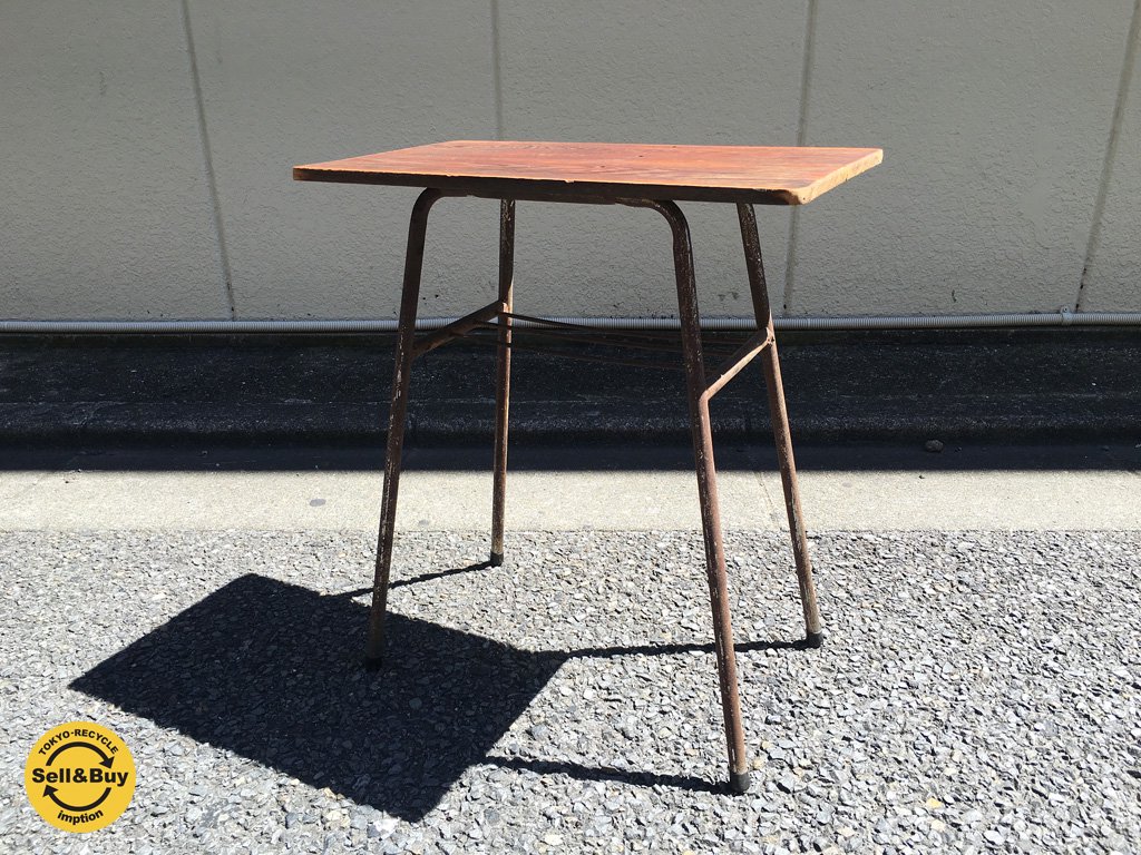 リメイク家具 Remake Furniture 古材天板 アイアンレッグ サイド