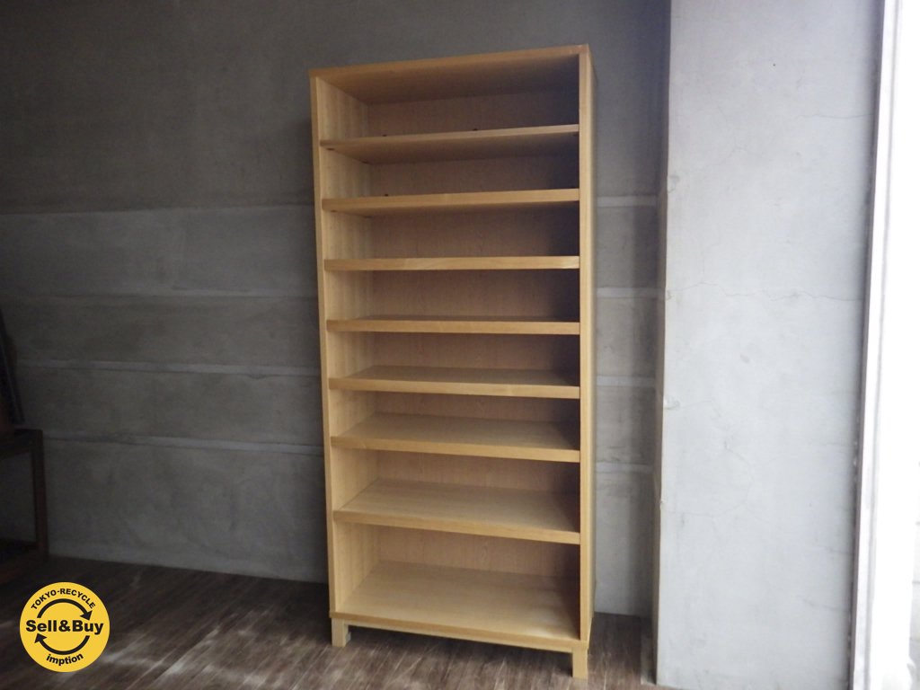 豪華 【廃盤】無印良品（MUJI）本棚 組み合わせて使える木製収納 棚