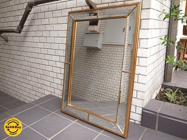 アンティークゴールドフレーム ウォールミラー 壁掛け鏡 エレガント 