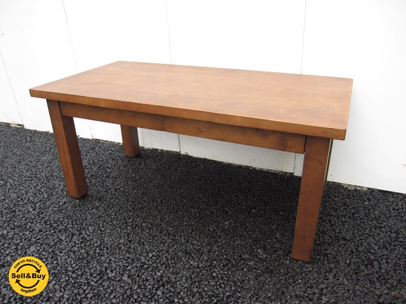 最低価格の 無印良品 天然木 バーチ材 センターテーブル ローテーブル 