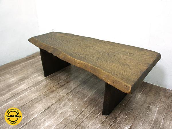 【新商品！】 座卓B 無垢材　一枚板　天然木のローテーブル 座卓/ちゃぶ台