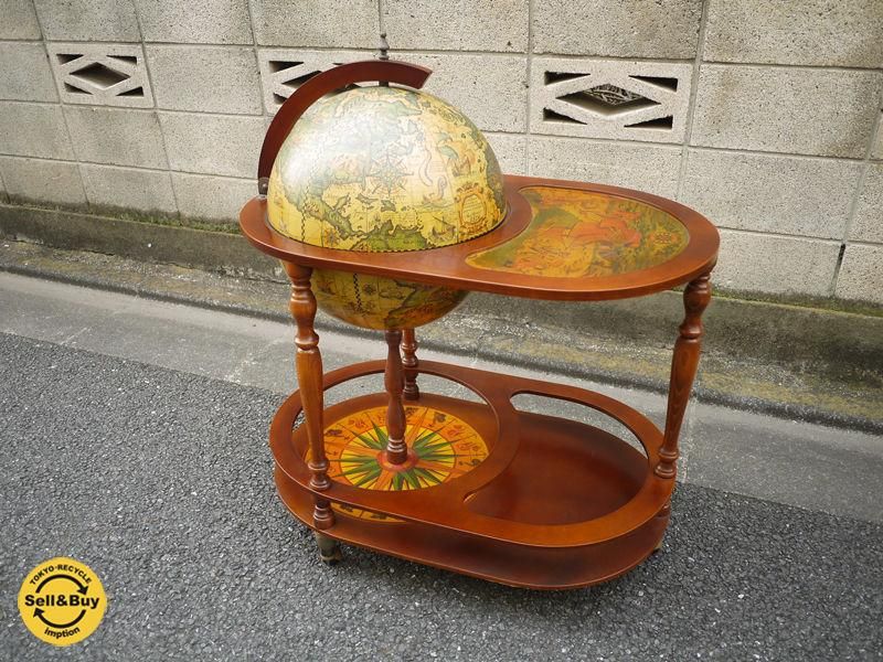 地球儀バーワゴン ワインワゴン カクテルワゴン イタリア製
