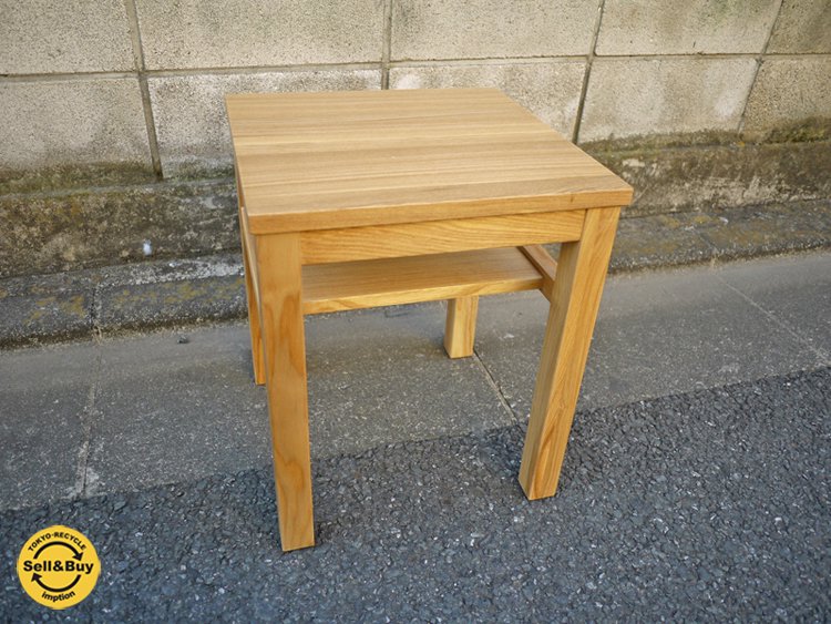 円高還元 タモ材サイドテーブルベンチ（無印良品） - サイドテーブル - alrc.asia