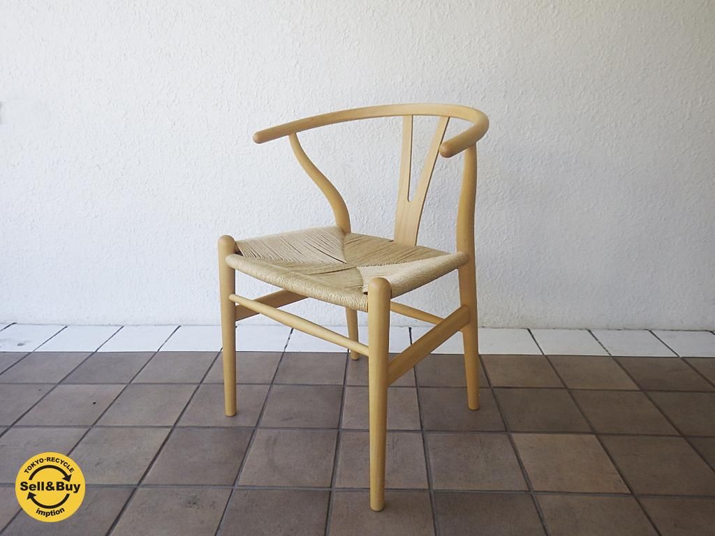 男女兼用 (値下げ)CH24 (Yチェア) ビーチ ホワイト (ハンス・J